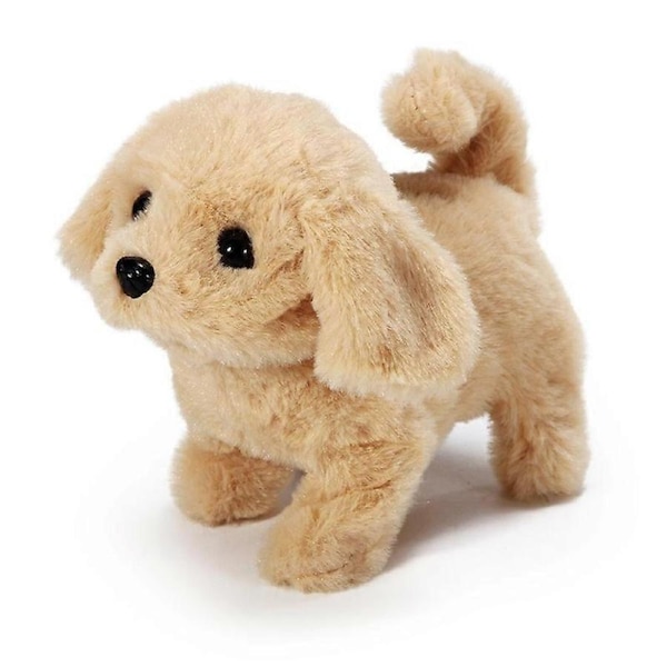 Electric simulation dog plush toy dog barks and walks smart robot dog doll doll stall small toy