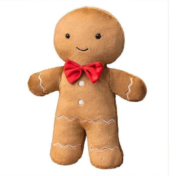 Christmas Stuffed Cartoon Doll Cute Gingerbread Man Plush Toys Decoration Gift