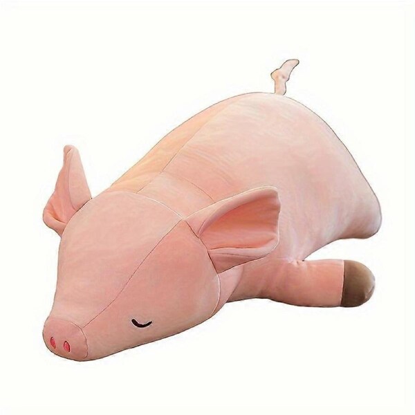 Cartoon pig plush toy sleeping pillow soft down cotton pink naked pig doll