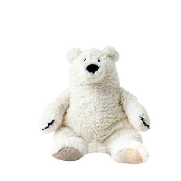 Creative childrens toy white polar bear doll embossed plush toy gift