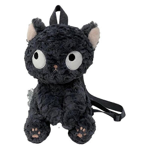 Cute little black cat cute cat plush doll bag girl heart rag doll doll backpack gift for girls