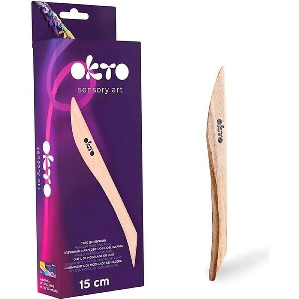 OKTO Sensory Art - 15cm Wooden Modeling Tool