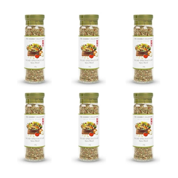 6PK Hot Shots The Gourmet Collection Spice Salad Spectacular 105g Seasoning