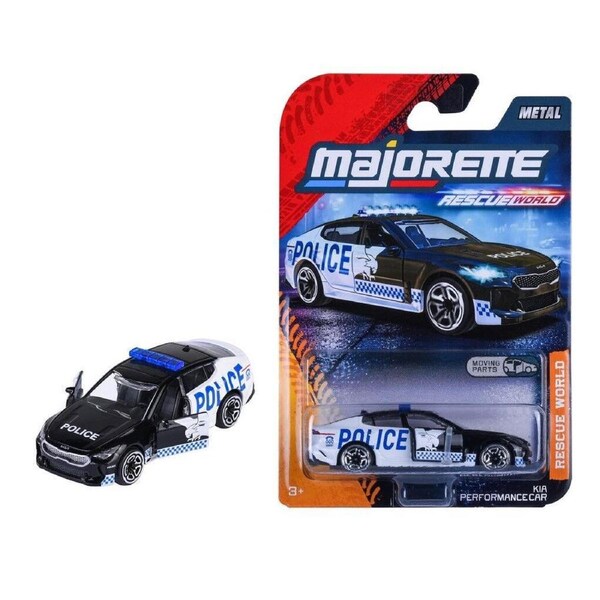 Majorette Rescue World - Police Kia Performance Car
