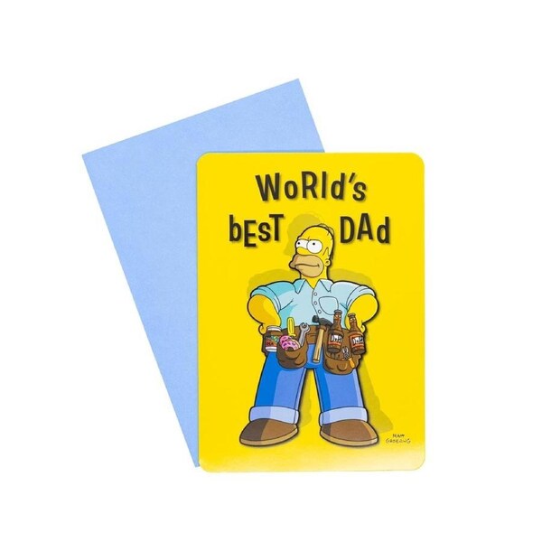 The Simpsons - World's Best Dad Father's Day Greeting Card
