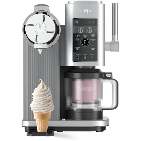 Ninja Soft Serve Home Ice Cream Maker - Kitchen Home Frozen Dessert Machine - 13 Programs High Protein Nut-Free