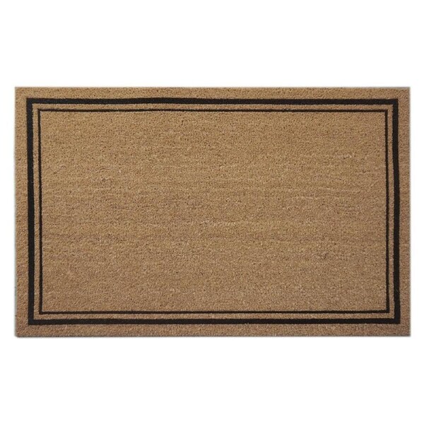 Door Mat Deluxe Coir Backed Border 58 X 89 Cm Doormat