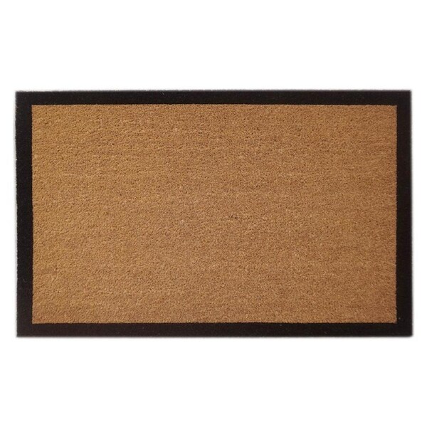 Door Mat Deluxe Coir Backed Border 58 X 89 Cm Doormat