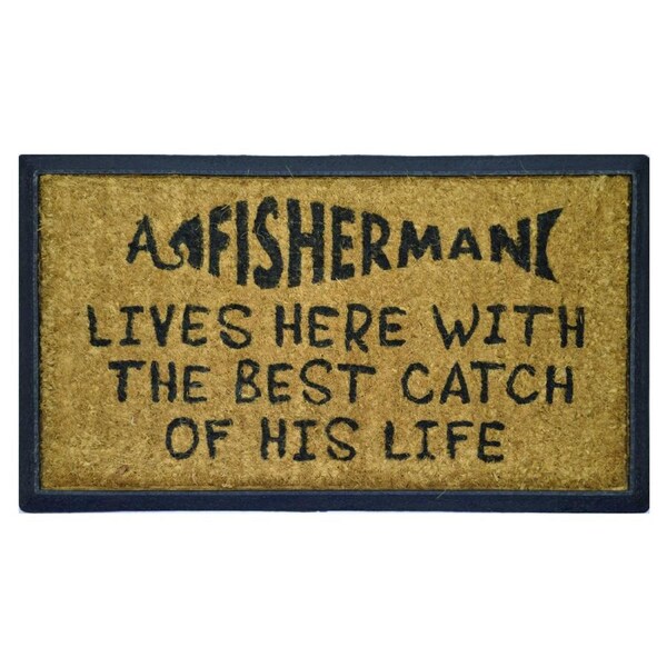 Door Mat Deluxe Catch Of His Life 40 X 70 Cm Doormat