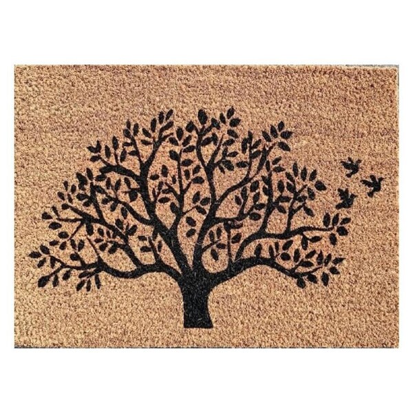 Door Mat Deluxe Coir Latex Tree 40 X 55 Cm Doormat