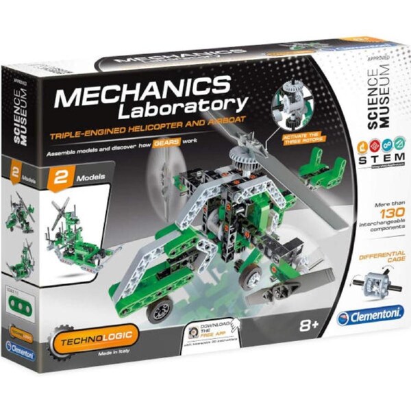 Clementoni Mechanics Laboratory Helicopter and Airboat