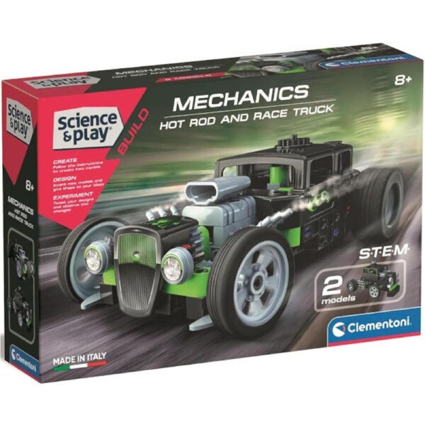 Clementoni Mechanics Hot Rod & Race Truck