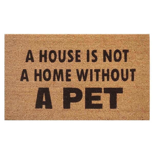 Door Mat Deluxe Coir Latex House Without Pet Dog Cat 45 X 75 Cm Doormat