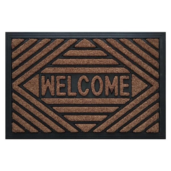 Door Mat Deluxe Embossed Welcome 40 X 60 Cm Doormat