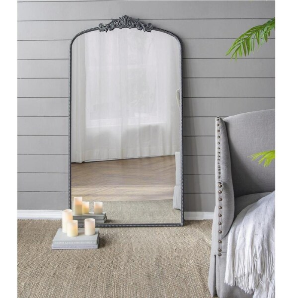 Ornate Metallic Floor Mirror 169x92x4cm