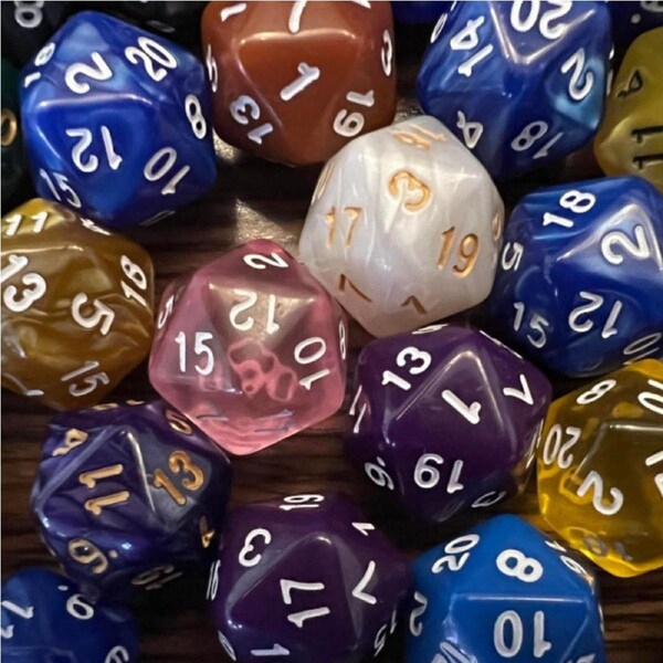 D20 Single Dice Assorted