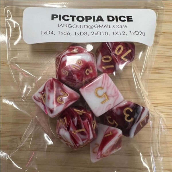 Pictopia Coloured Dice Set