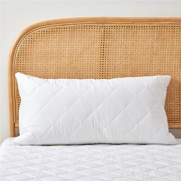 Dreamaker Cotton Cover Down Alternative Pillow Twin Pack - King