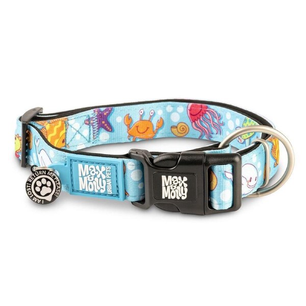 Smart ID Dog Collar (Blue Ocean) - Small