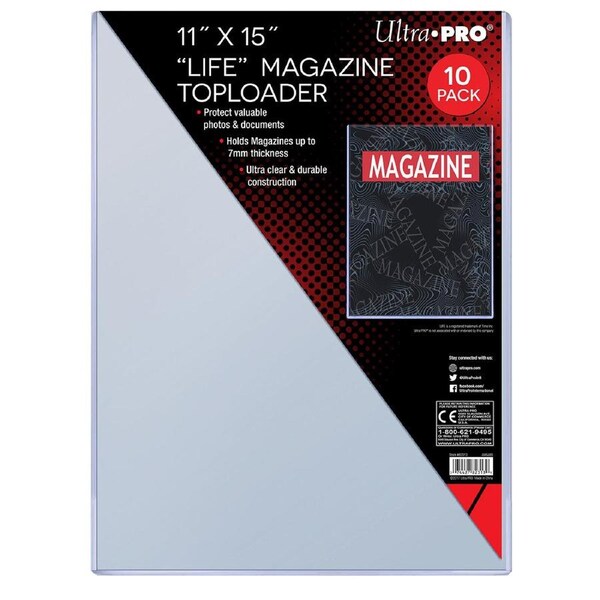 Ultra Pro: UP82313 11 X 15 Toploader 10ct