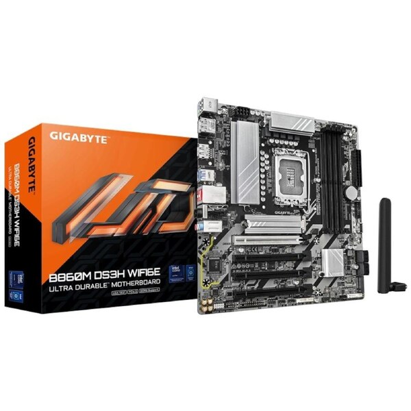 Gigabyte B860M DS3H WIFI6E Intel Micro-ATX Motherboard