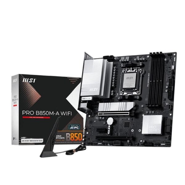 MSI PRO B850M A WIFI AMD Micro-ATX Motherboard [PRO B850M-A WIFI]