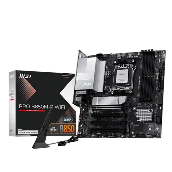 [PRO B850M-P WIFI] MSI PRO B850M P WIFI AMD Micro-ATX Motherboard