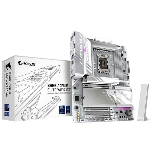Gigabyte B860 A ELITE WF7 ICE Intel ATX Motherboard