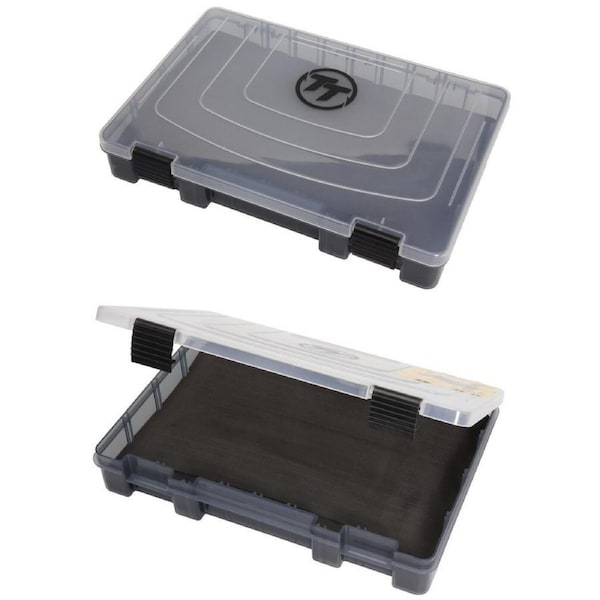 TT Fishing Large Shallow Fishing Tackle Tray with Internal Split Foam Insert