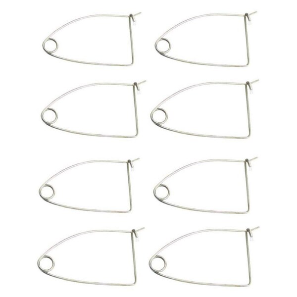 8 x Galvanised Steel Quick Release Bait Clips - Crab Pot Bait Clips