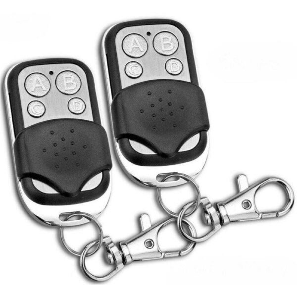[2 Pack] Universal Garage Door Remote - 4-Door Control with Rolling Code Security (433MHz Replacement Remote)