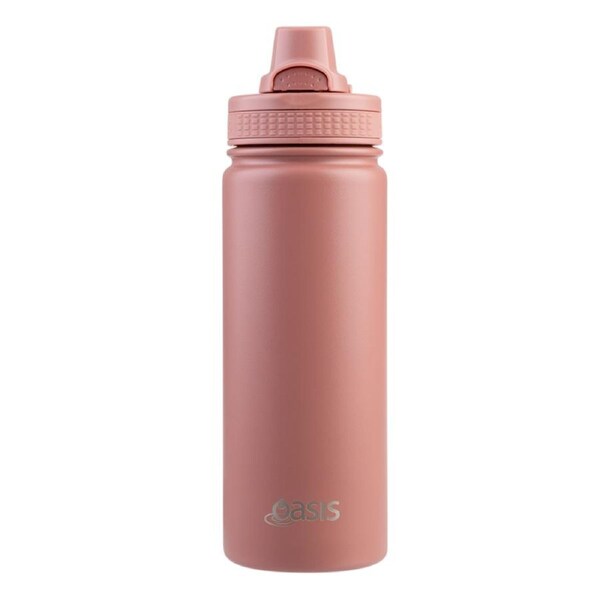 Oasis Challenger Stainless Steel Quick Release Drink Bottle 1.1L - Auburn