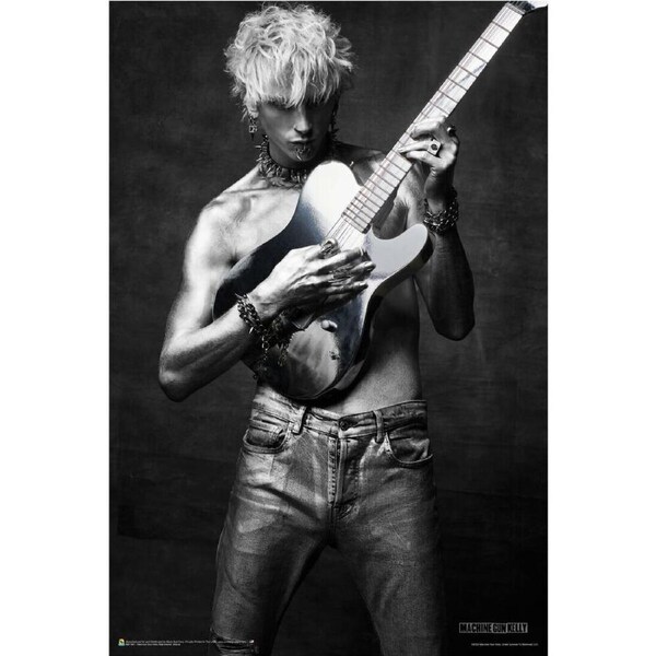 Machine Gun Kelly Mainstream Wall Poster/Print 61 x 91.5cm Black and White