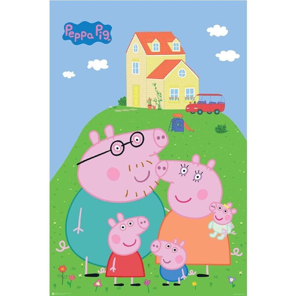 Peppa Pig Evie and Family Regular Wall Poster/Print 61 x 91.5cm