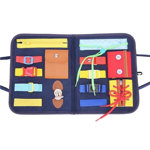 JOYBUY Toddler Educational Buckle Board Sensory Toy