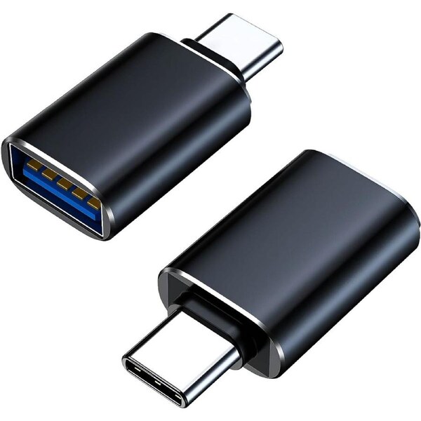USB-C to USB 3.0 Adapter (2-Pack) - Type-C to USB OTG Converter, Compatible with MacBook Pro 2023, iMac, iPad Mini 6/Pro, and Thunderbolt 4/3 Devices