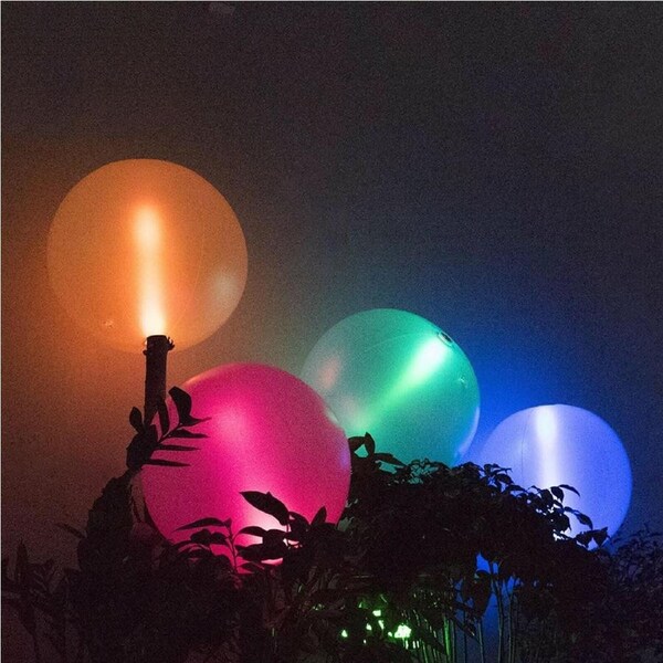 2 Pack Glow Beach Ball Glow Sticks Balls Party Glow in the dark Toys 30cm