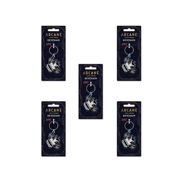 5PK Impact Rock Merchandise Arcane League of Legends Monkey Bomb Keyring 15cm