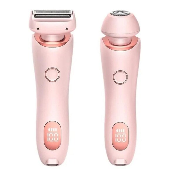 2in1 Pink Pro Silk Glide Epilator Electric Shaver Trimmer Bikini Hair Remover USB