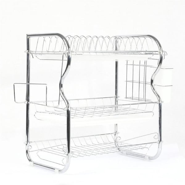 Kitchen Bowl Dish Rack Drainer Storage Cutlery Holder Cupboard Organizer