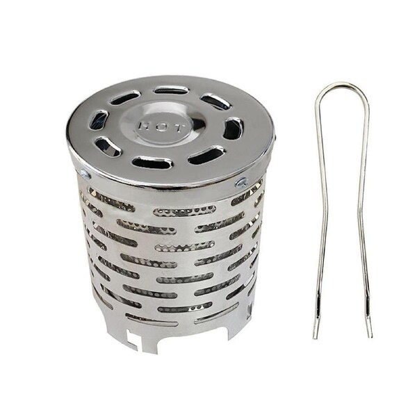 Mini Gas Warming Stove Stainless Steel Camping Portable Stove Heat Cover Use
