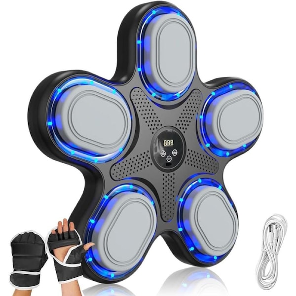 JOYBUY One Punch LED Music Boxing Machine – Boxing Training Equipment