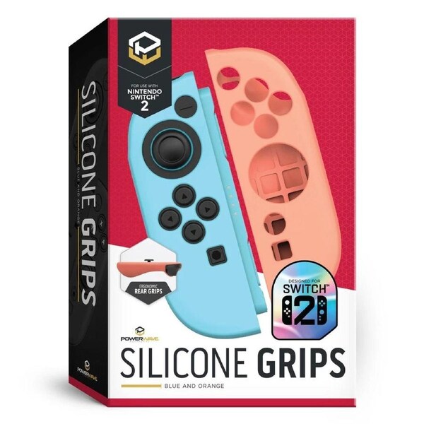 Powerwave Silicone Grips Neon for Nintendo Switch 2 NEW
