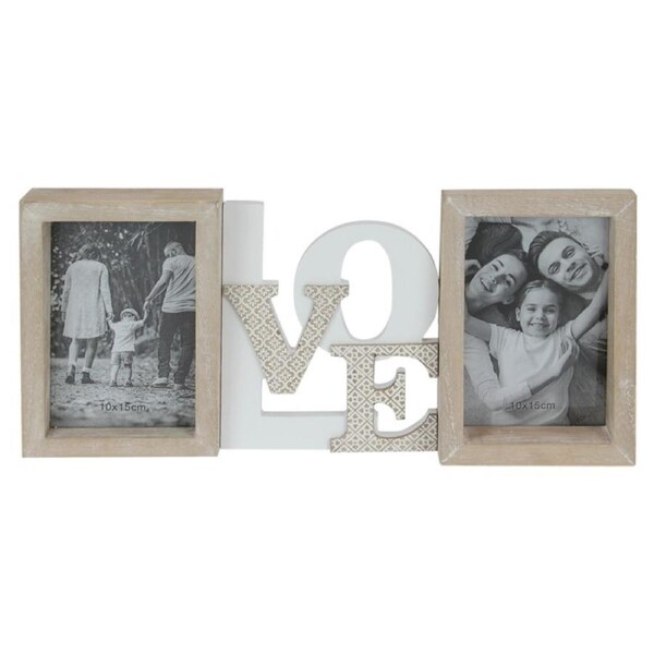 French Country Inspired Love Twin Photo Frame Sign