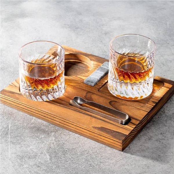 Refined Gifts Dark Wood Whiskey Station