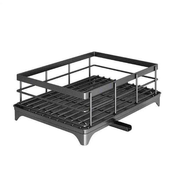 P&P 2-Tier Expandable Kitchen Dish Drying Rack With Plate Holder