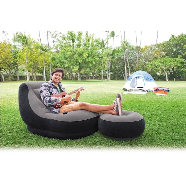 Intex Ultra Lounge Inflatable Chair and ottoman 68564