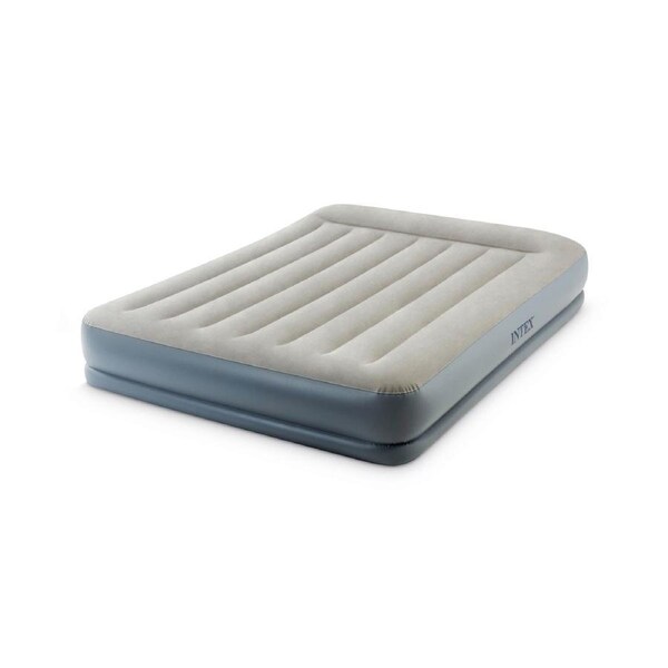 INTEX Queen Dura-Beam(R) Air Mattress w/ Built-In USB Electric Pump 64118