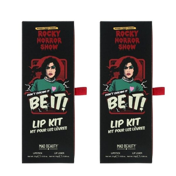 2PK Rocky Horror Show Satin Finish Lipstick and Lip Liner Makeup Kit Red