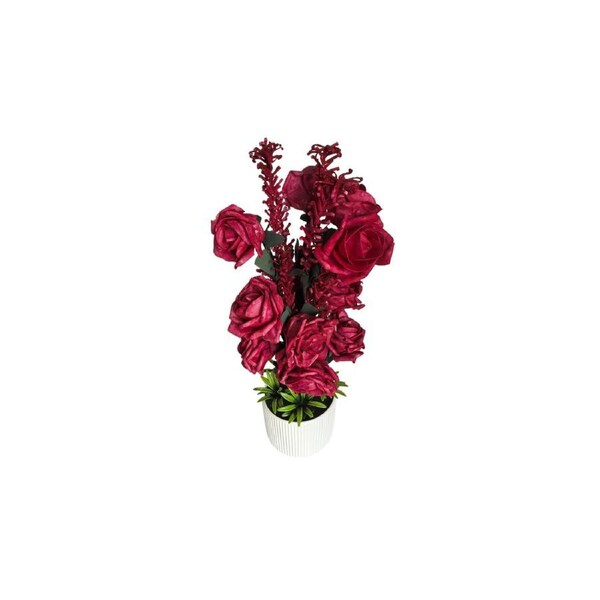 Vibrant Rose Bouquet - Vase Flower Arrangement